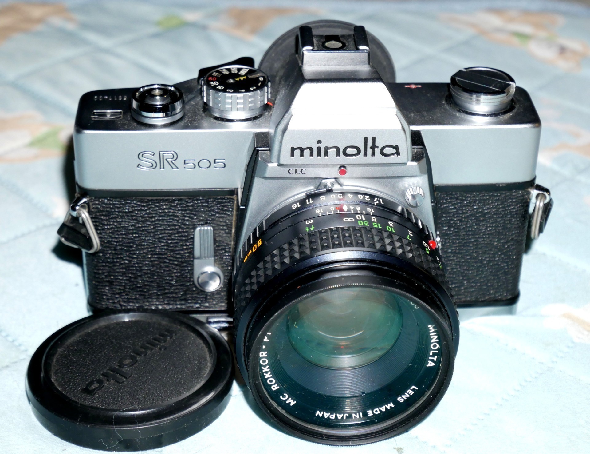 実写例有 MINOLTA SR505 標準レンズ50mm 露出計OK モルト交換